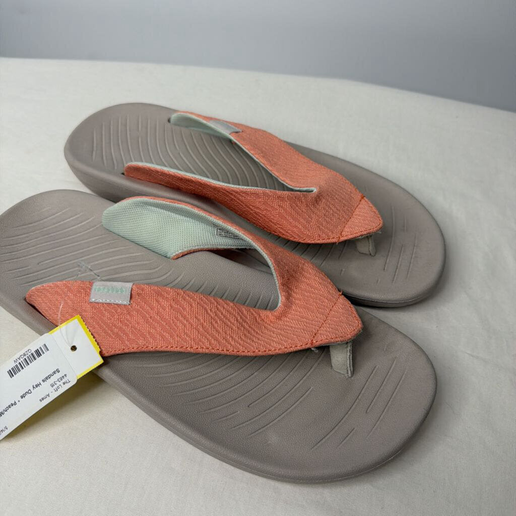 Hey Dude Sandals 12 Peach/Mint