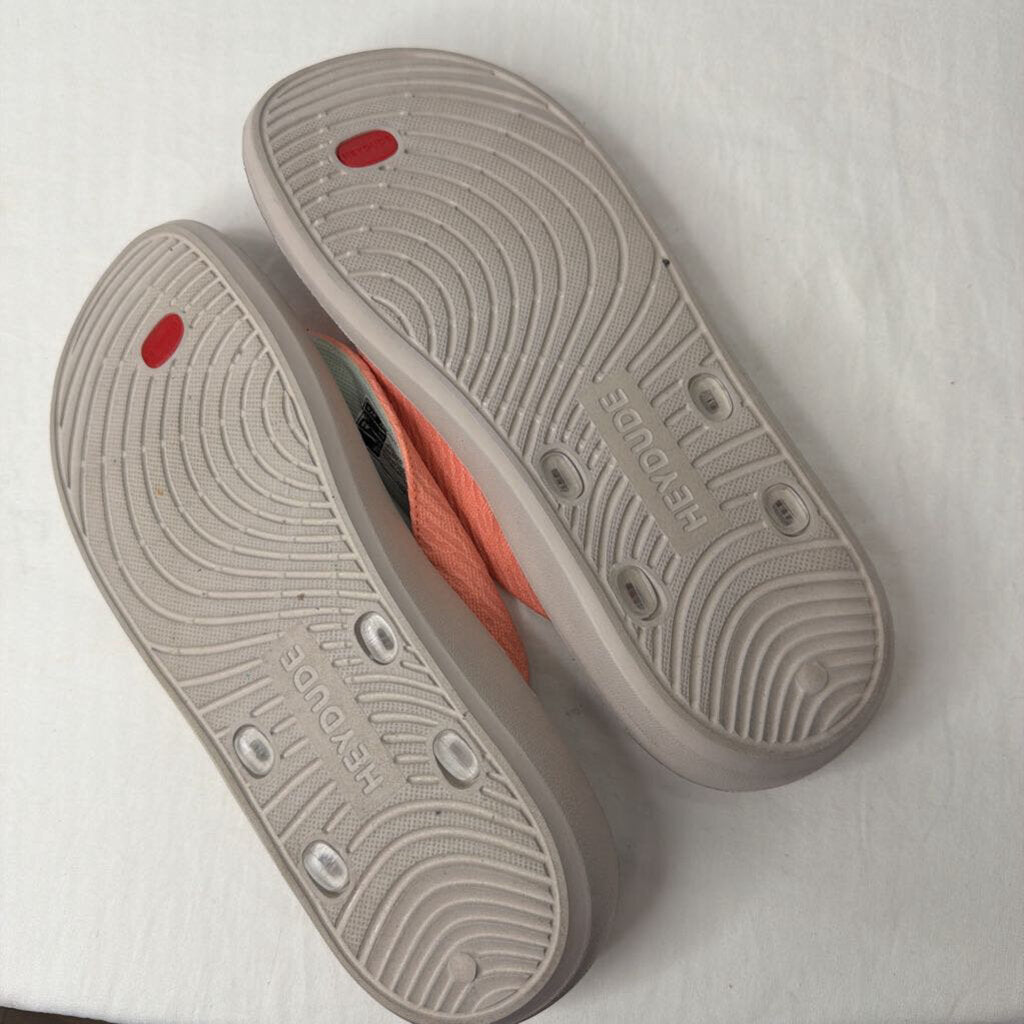 Hey Dude Sandals 12 Peach/Mint