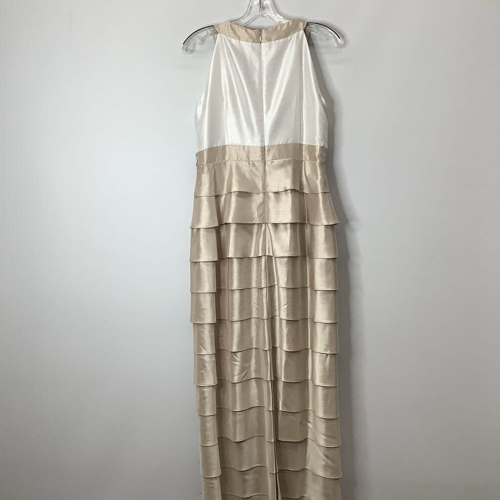 Jessica Howard Formal Wear L (12) Gold/Cream