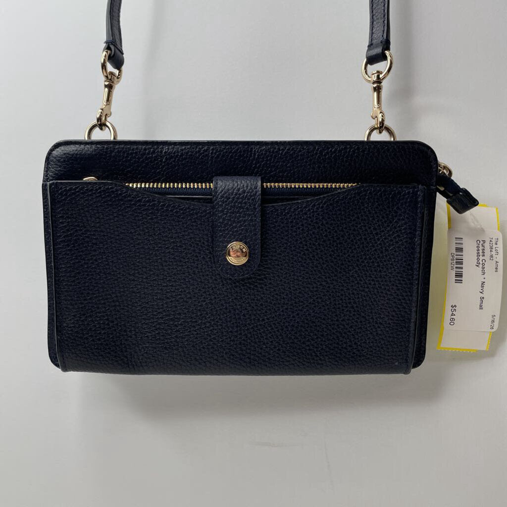 Coach Purses Small Crossbody Navy