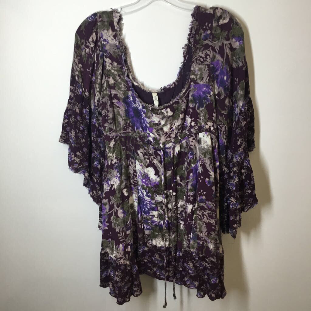 Free People Dress XS Purple/Floral