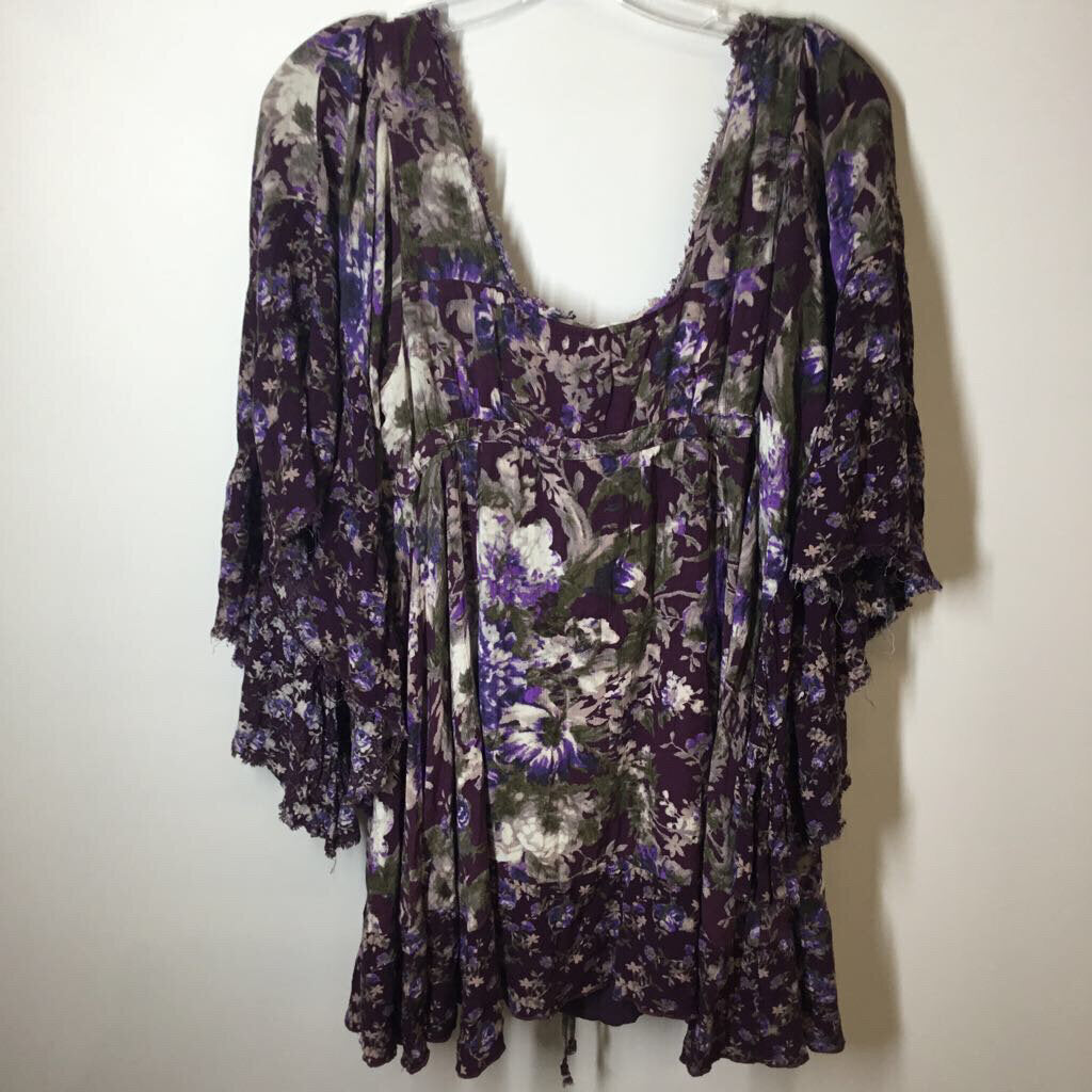 Free People Dress XS Purple/Floral