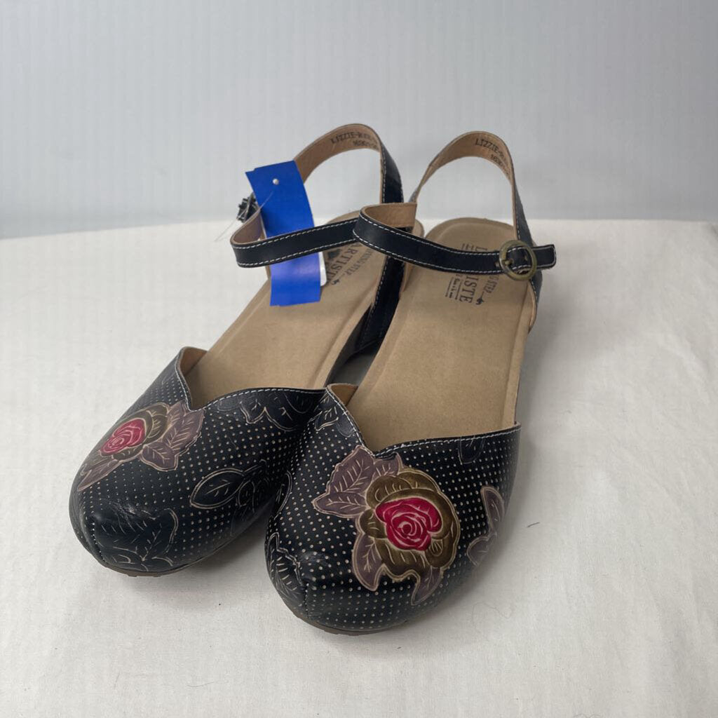 L'artiste Shoes 10 Black/Floral