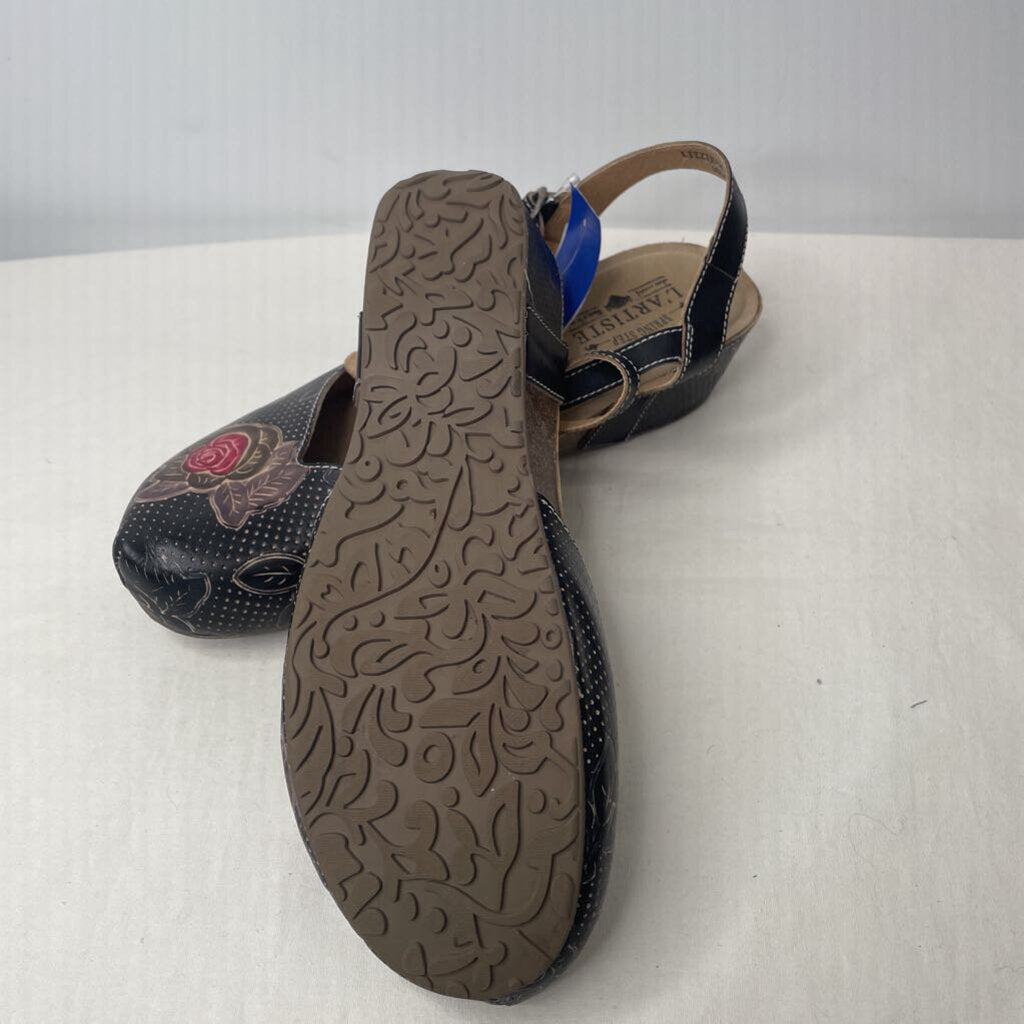 L'artiste Shoes 10 Black/Floral