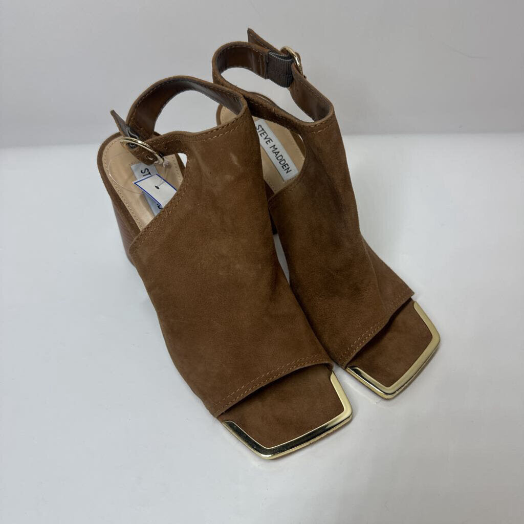 Steve Madden Shoes 8.5 Brown Suede/Gold