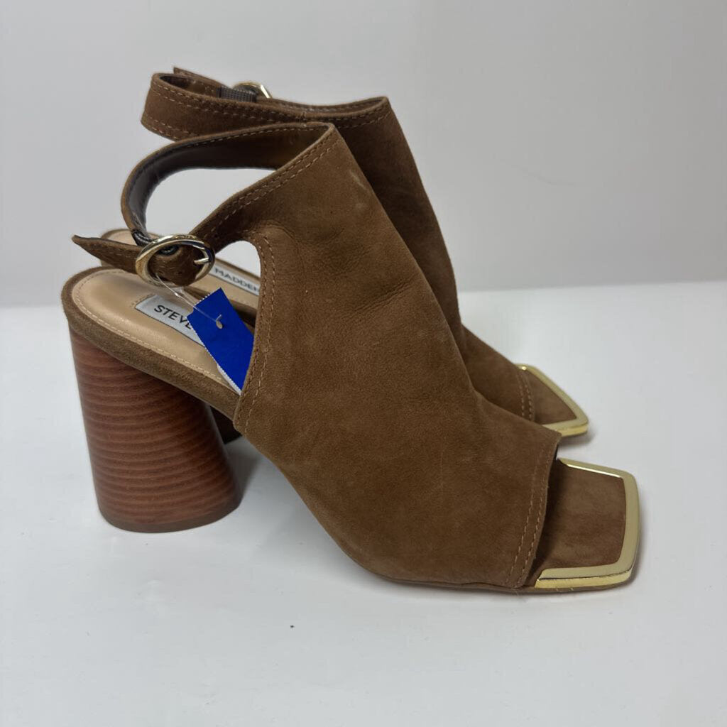 Steve Madden Shoes 8.5 Brown Suede/Gold