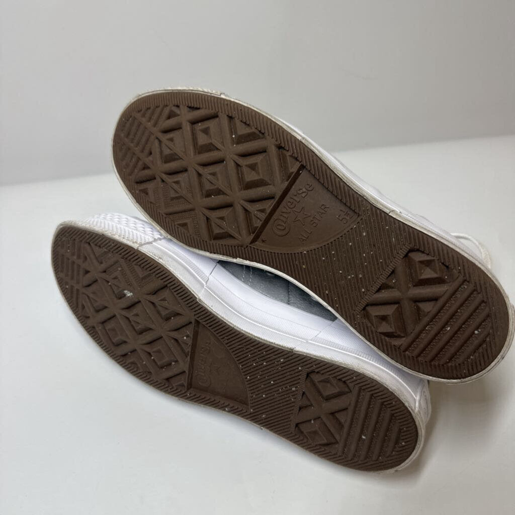 Converse Shoes 5.5 Silver/White