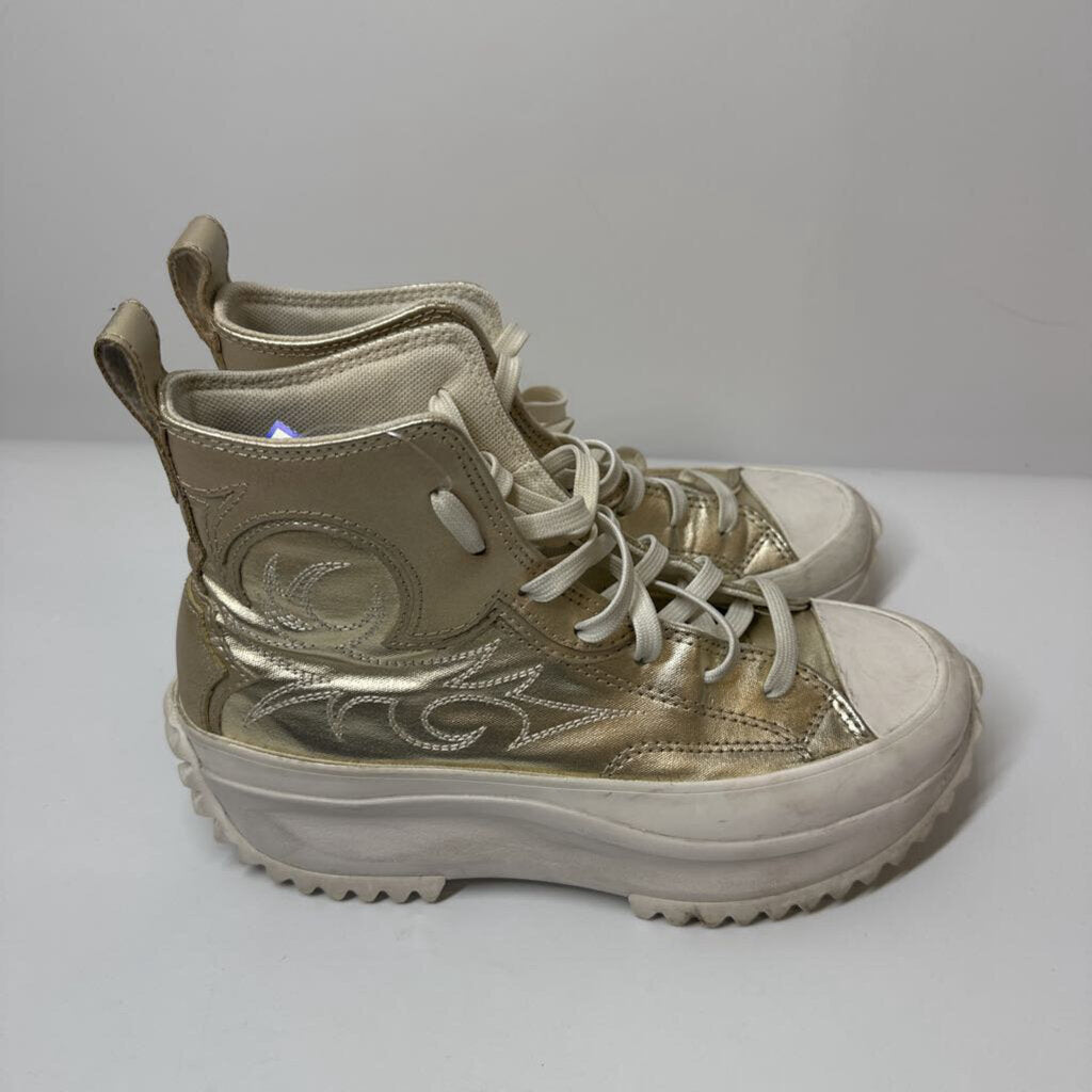 Converse Shoes 5.5 Gold/White
