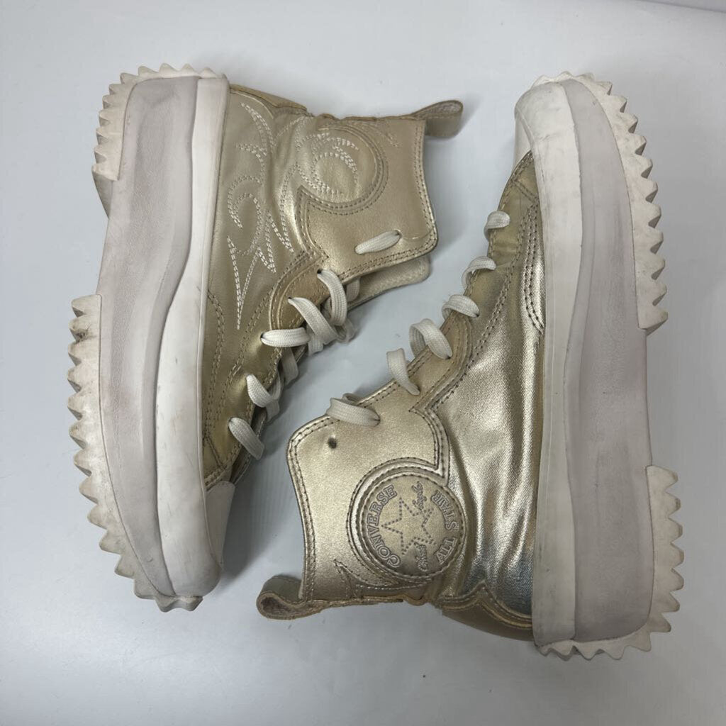 Converse Shoes 5.5 Gold/White