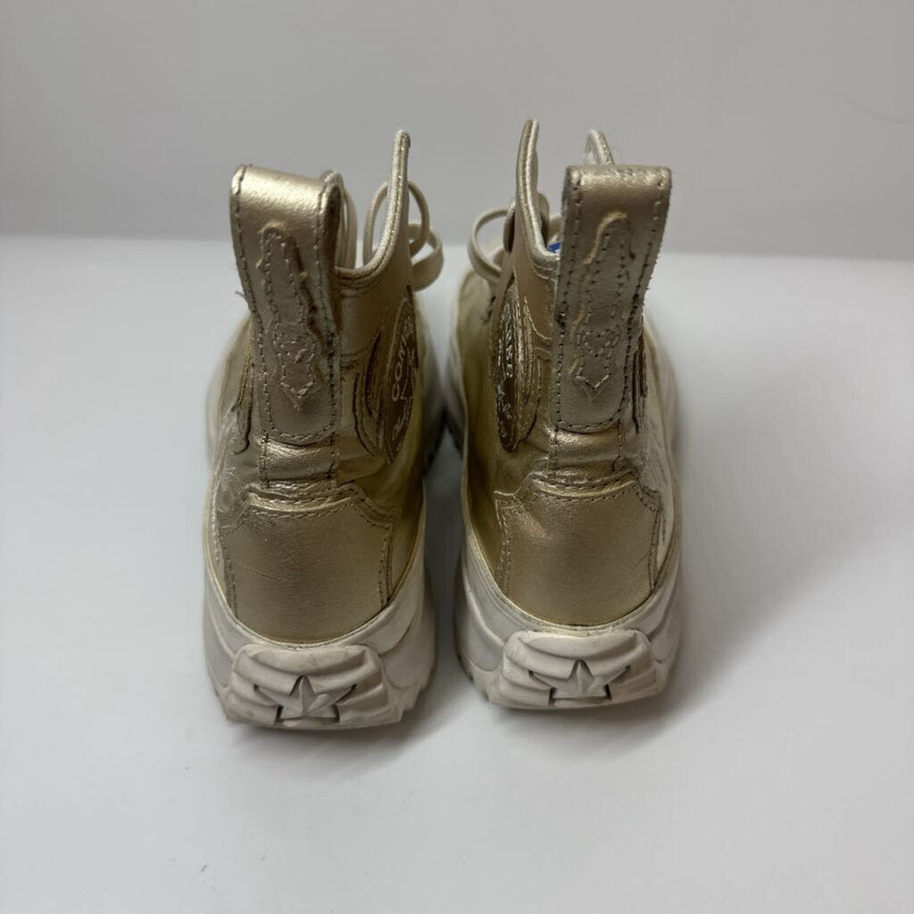 Converse Shoes 5.5 Gold/White