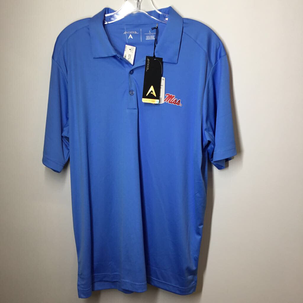 Antigua Athletic Tops Men's L Blue