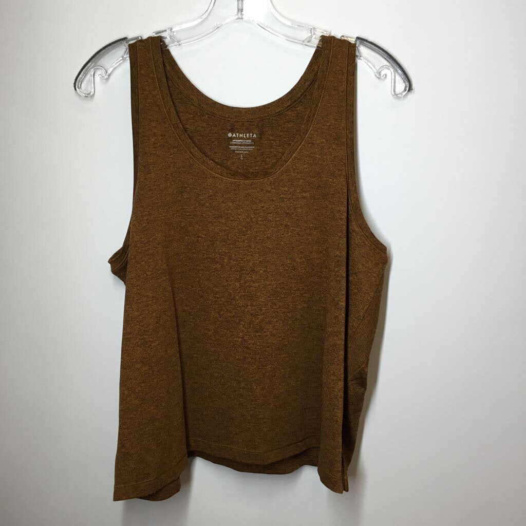 Athleta Athletic Tops L Brown