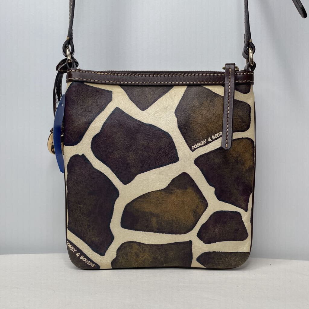 Dooney & Bourke Purses Small Crossbody Brown/Ivory Giraffe