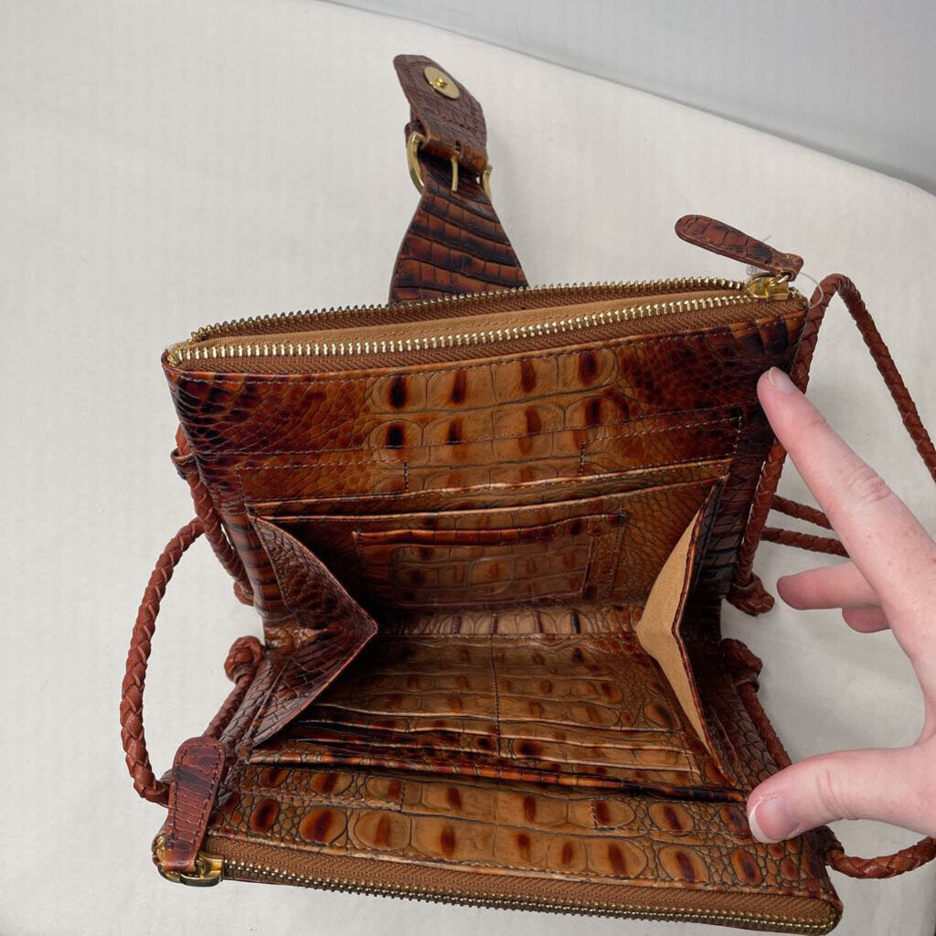 Brahmin Purses Small Crossbody Brown/Tan