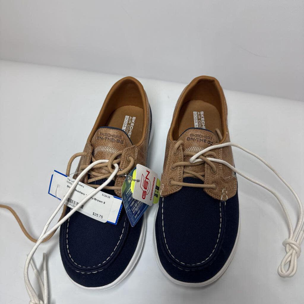 Skechers Shoes 9 Navy/Brown