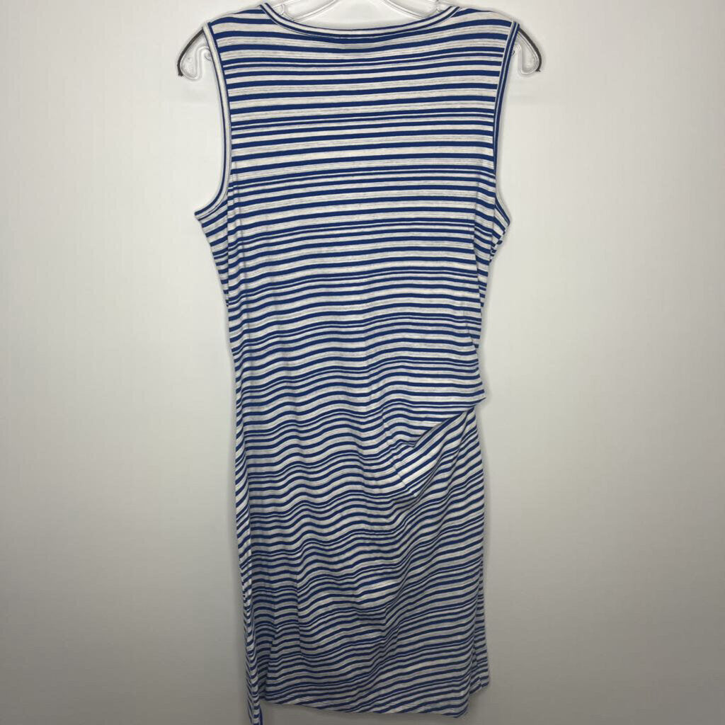 Talbots Dress M Blue/White