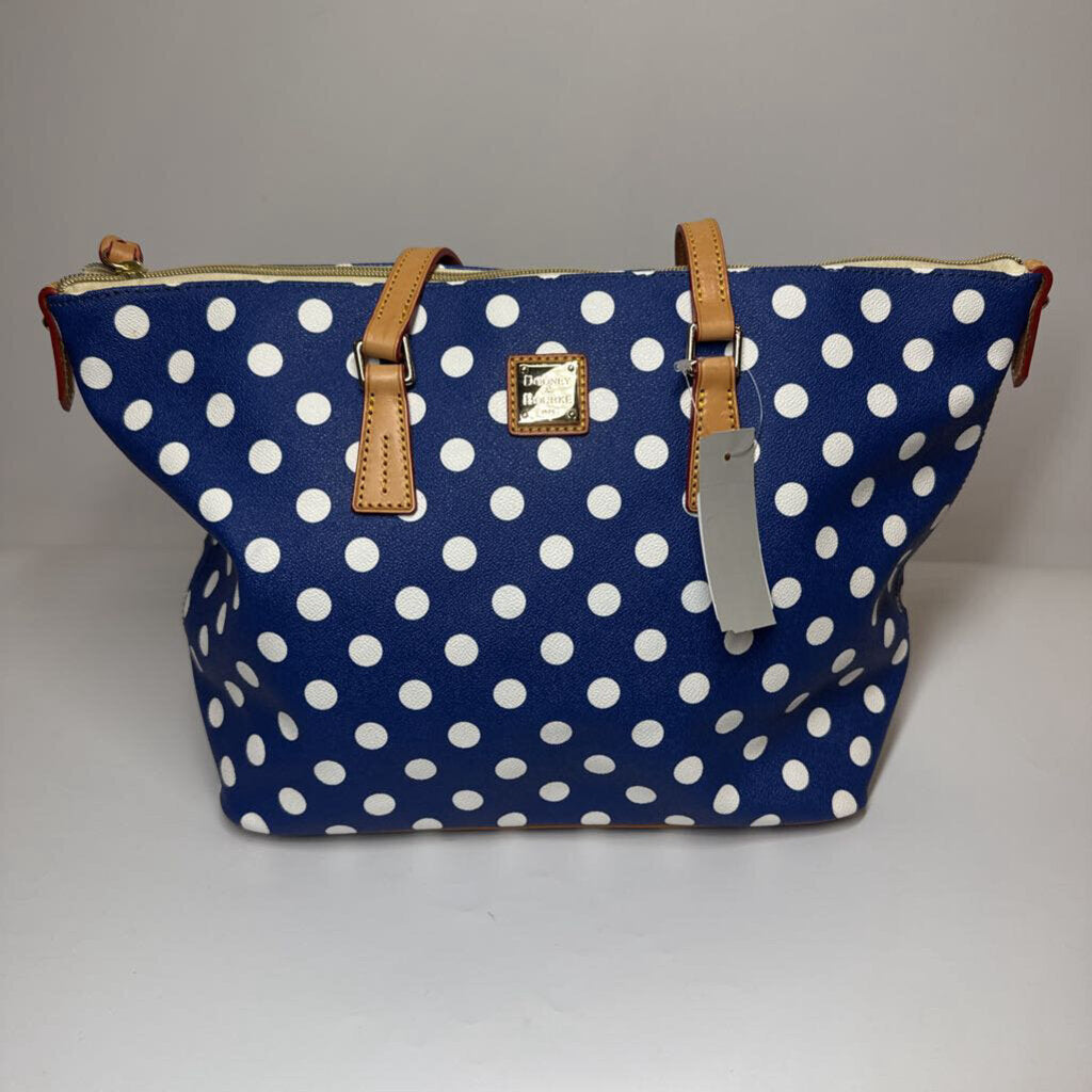 Dooney & Bourke Purses Tote Blue/Dots