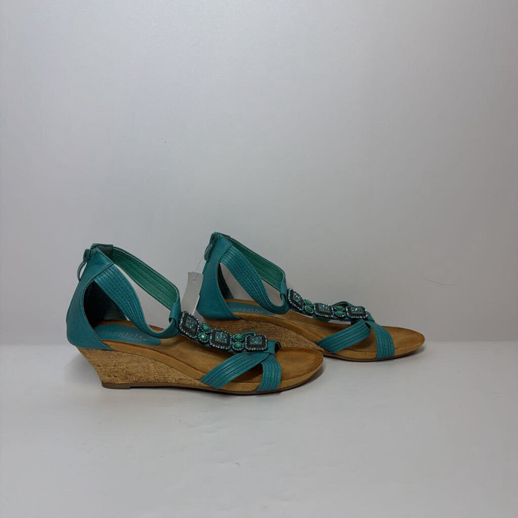 Patrizia Shoes 40/9 Teal/Sparkle