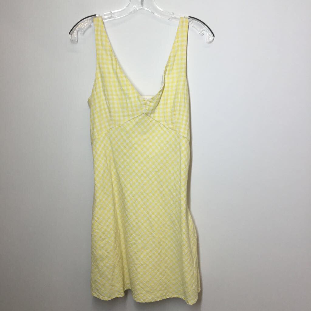 Abercrombie & Fitch Dress M Tall Yellow/White