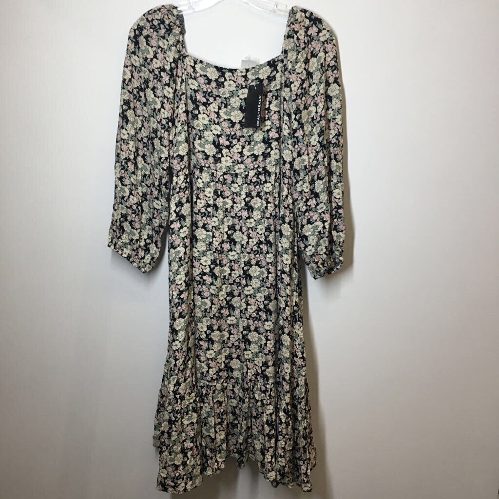 Millibon Dress S Black/Floral