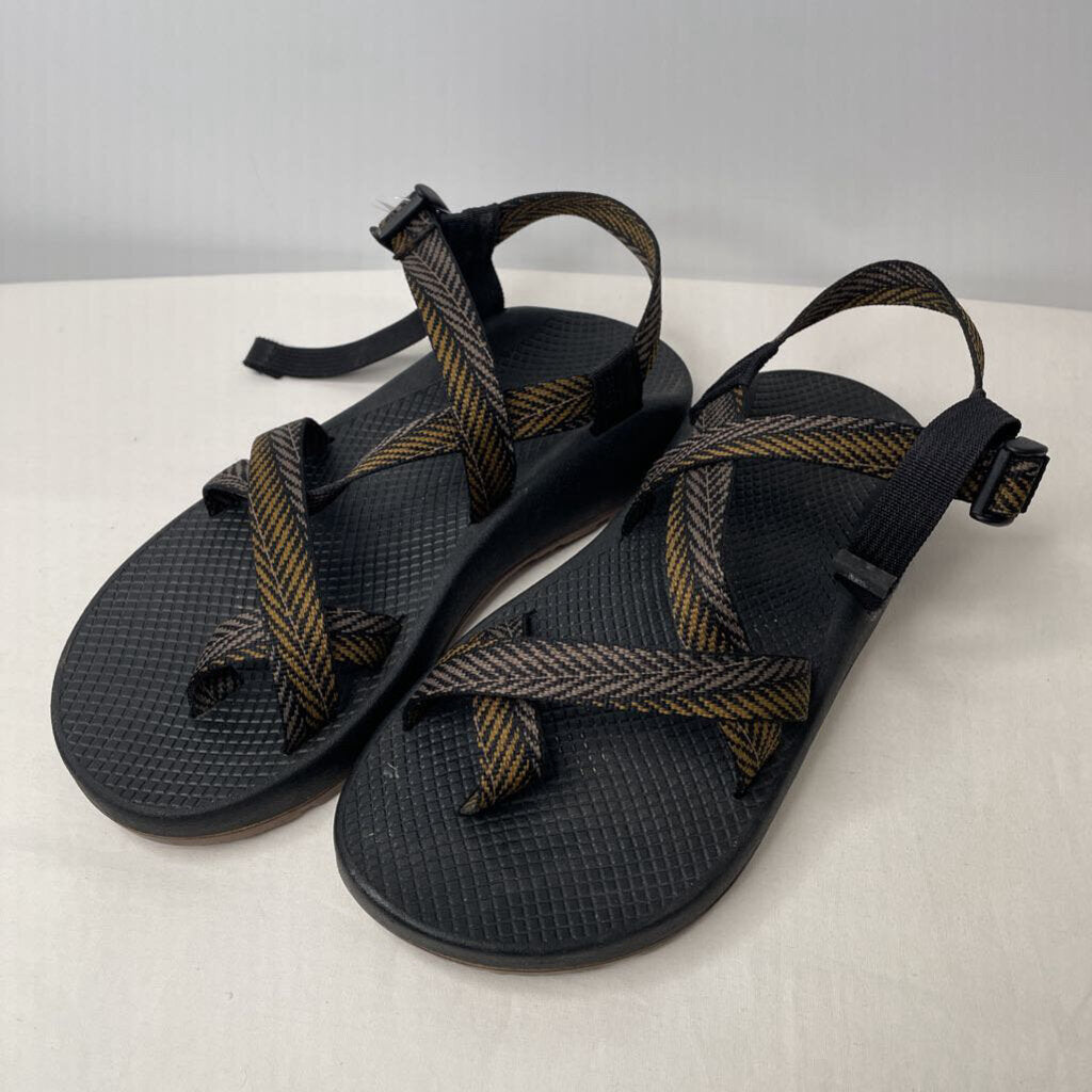 Chaco Sandals Men's 10 Black/Camel/Tan