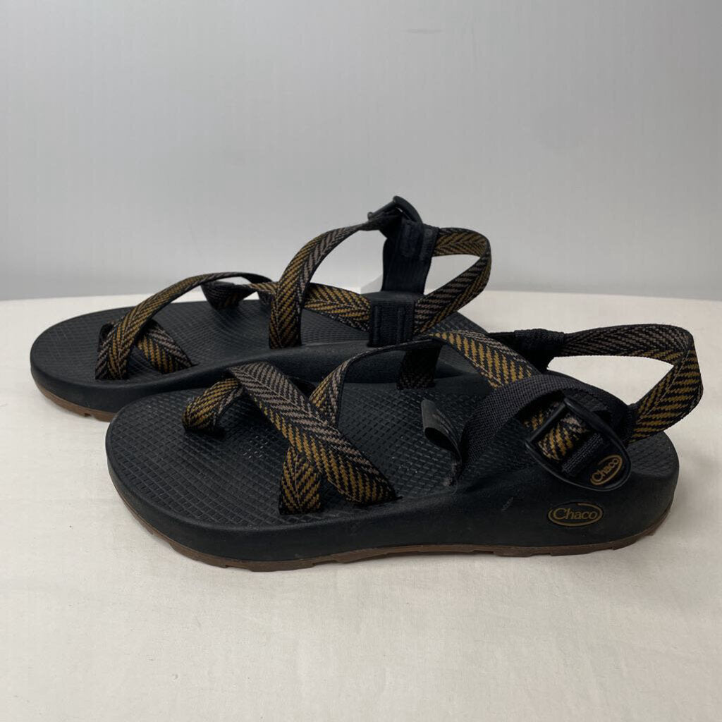 Chaco Sandals Men's 10 Black/Camel/Tan