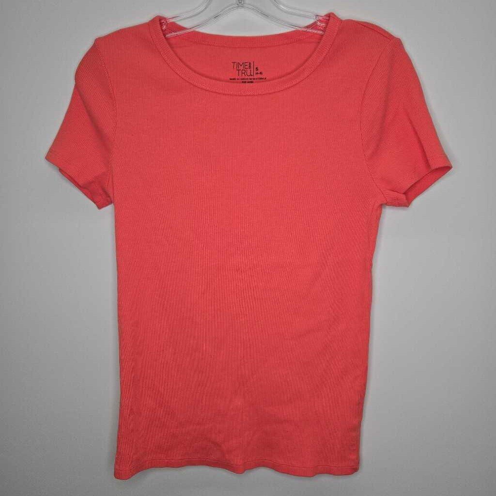 Time & Tru Shirt S Coral Pink