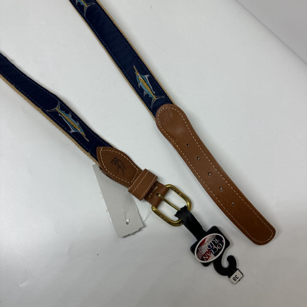 Belt Men's 38 Navy