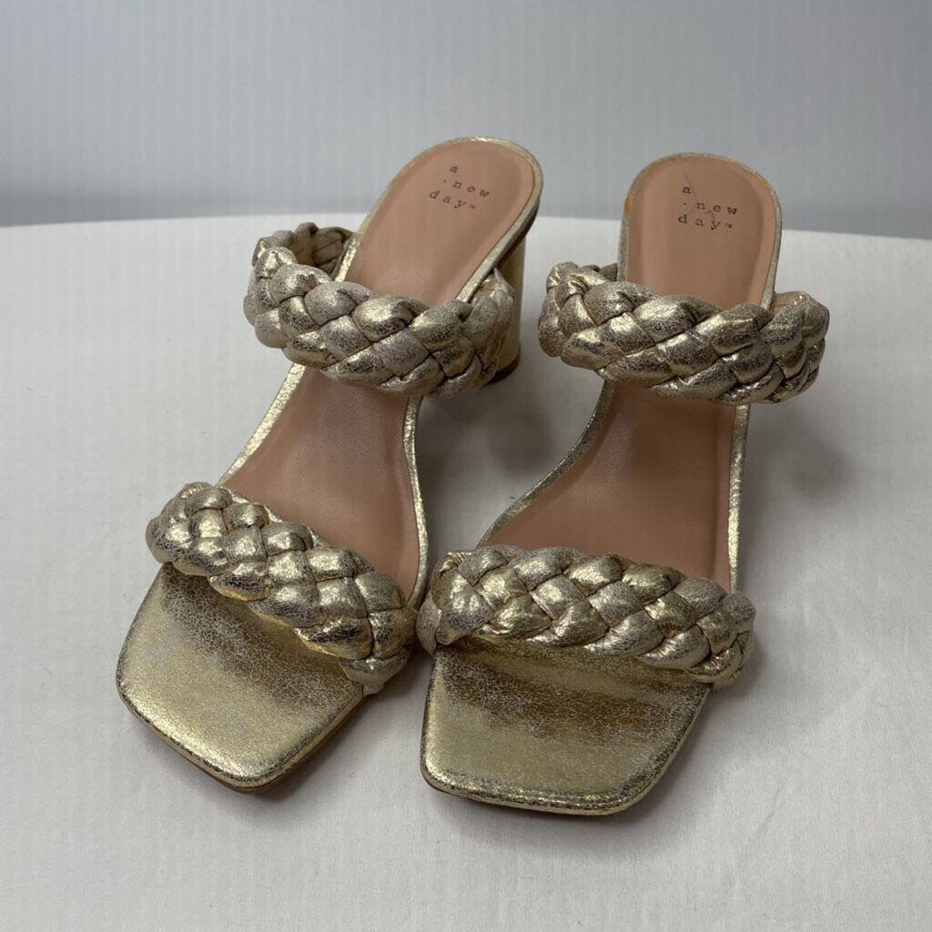 A New Day Sandals 9 Gold