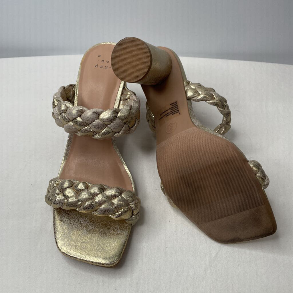 A New Day Sandals 9 Gold