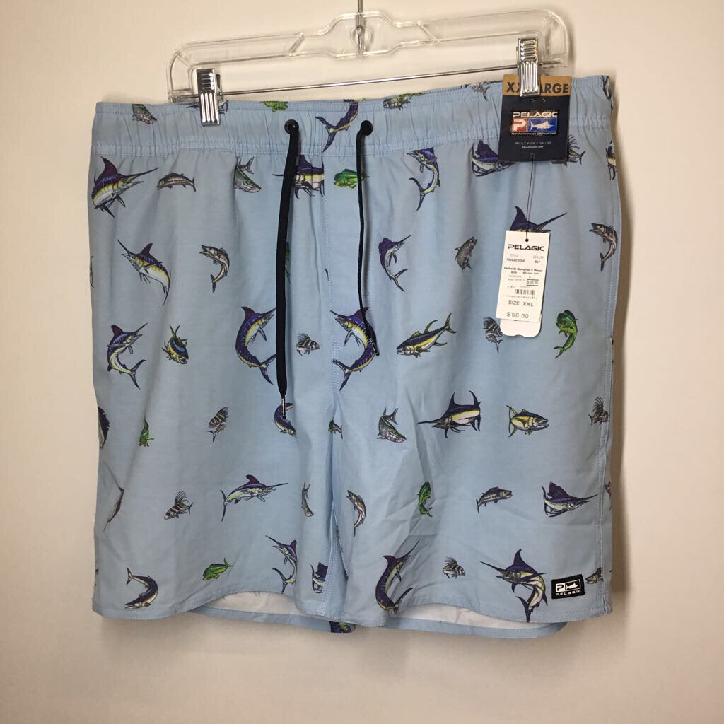Swim Wear Men's XXL Blue/Fishy