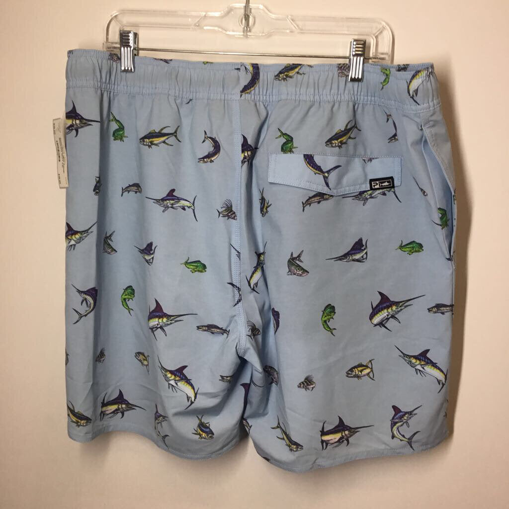 Swim Wear Men's XXL Blue/Fishy