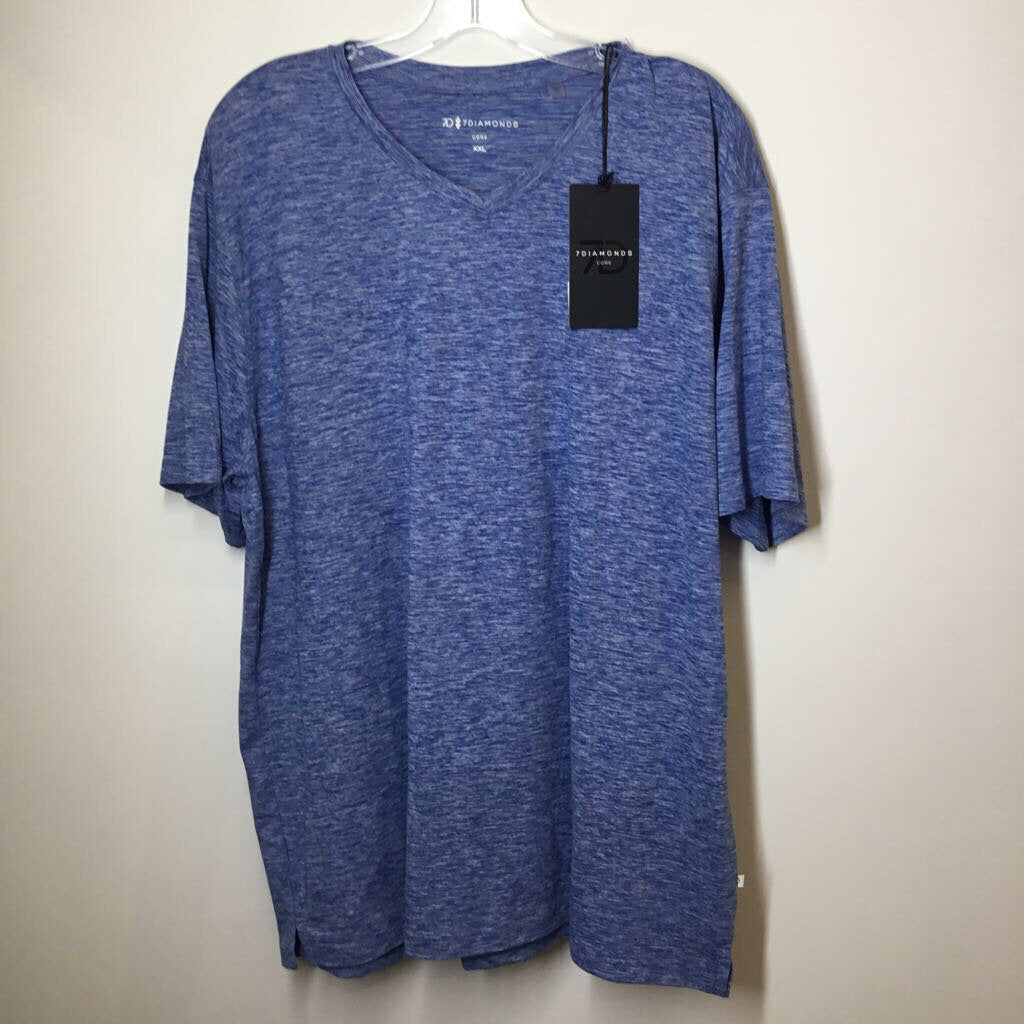 7 Diamonds Athletic Tops Men's XXL Blue