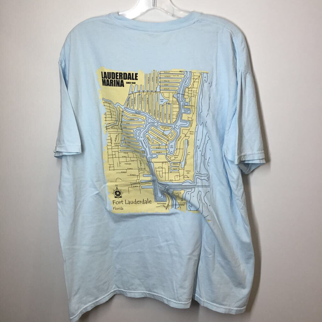 Comfort Colors Shirt Men's XL Blue
