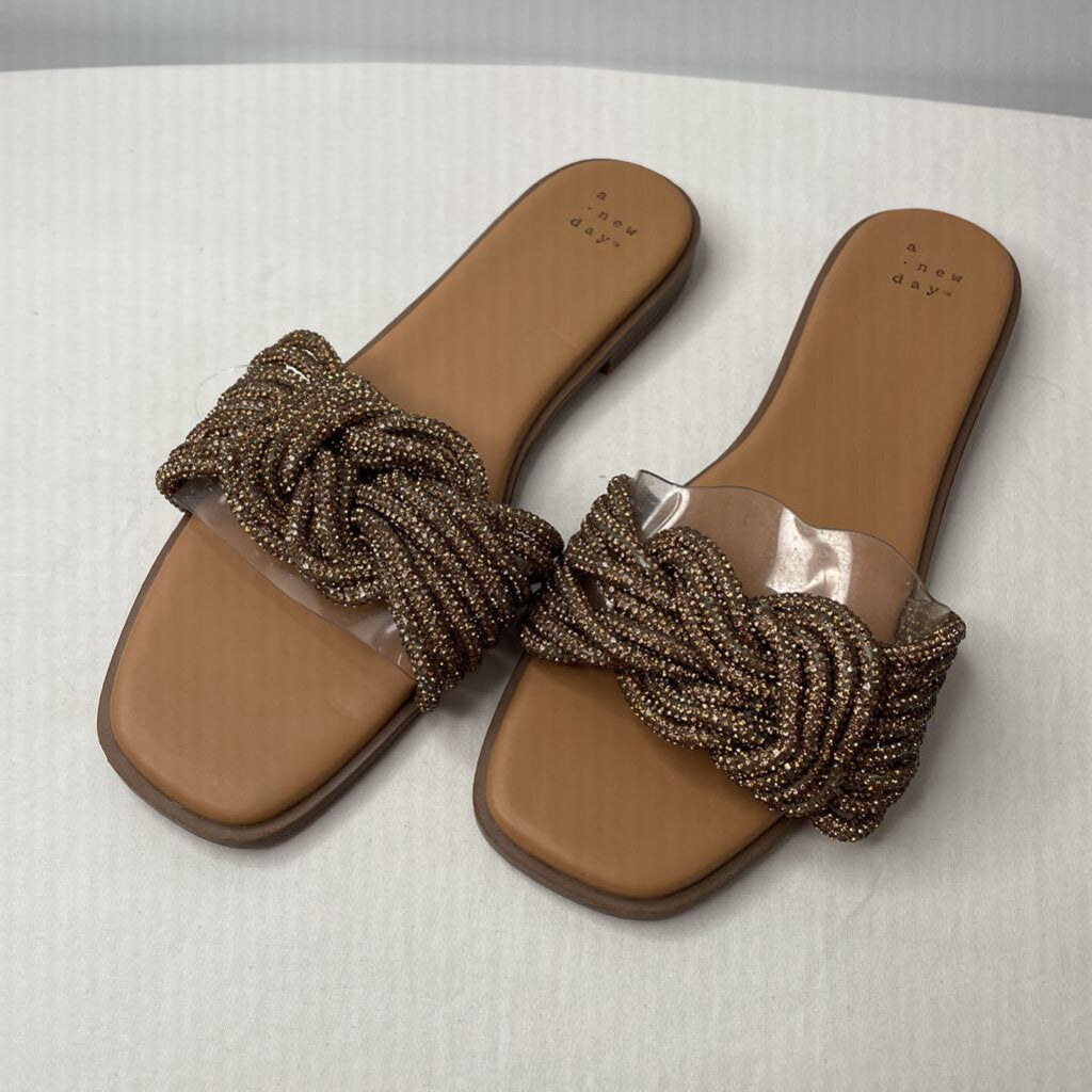 A New Day Sandals 8.5 Bronze