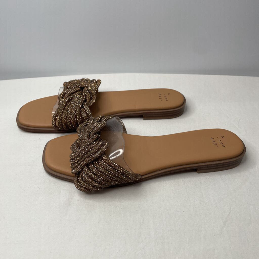 A New Day Sandals 8.5 Bronze