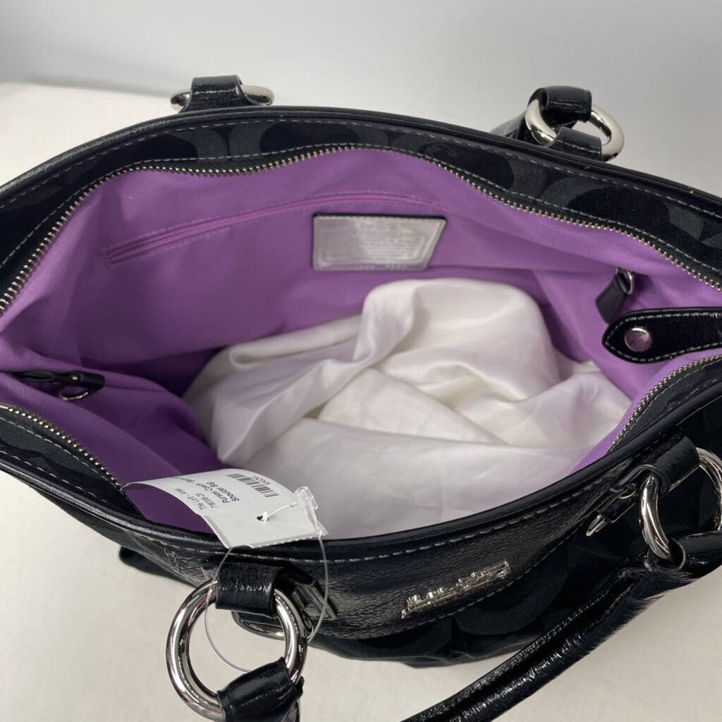 Coach Purses Large Shoulder Bag Black