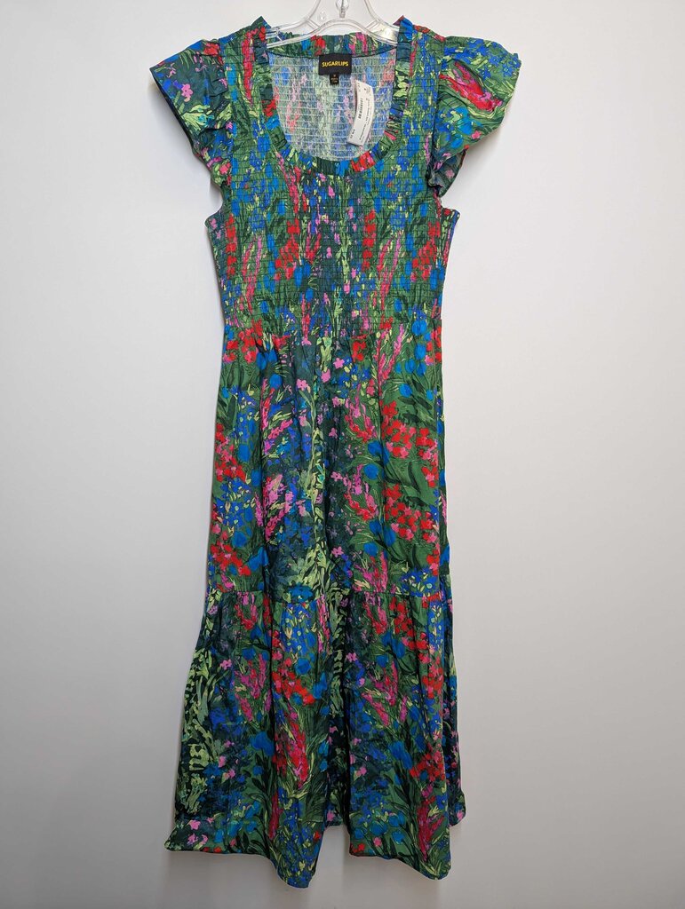 SugarLips Dress M Green/Floral