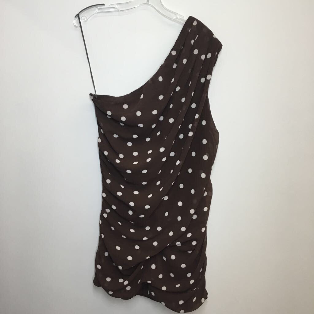 Abercrombie & Fitch Dress L Brown/White