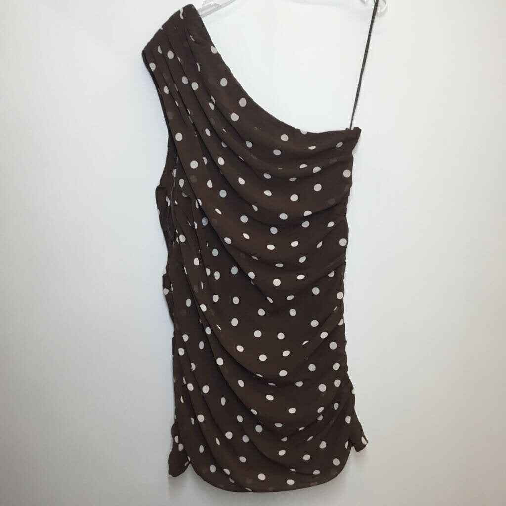 Abercrombie & Fitch Dress L Brown/White