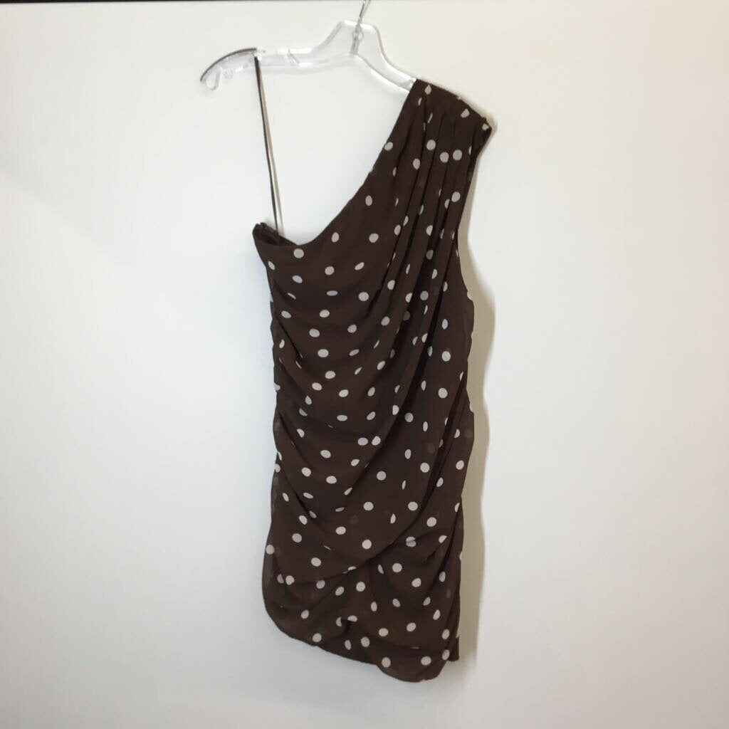 Abercrombie & Fitch Dress L Brown/White