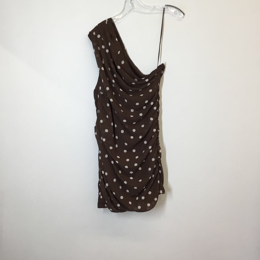 Abercrombie & Fitch Dress L Brown/White