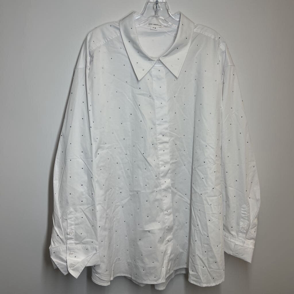 Good American Designer Long Sleeve XL 7/8 White