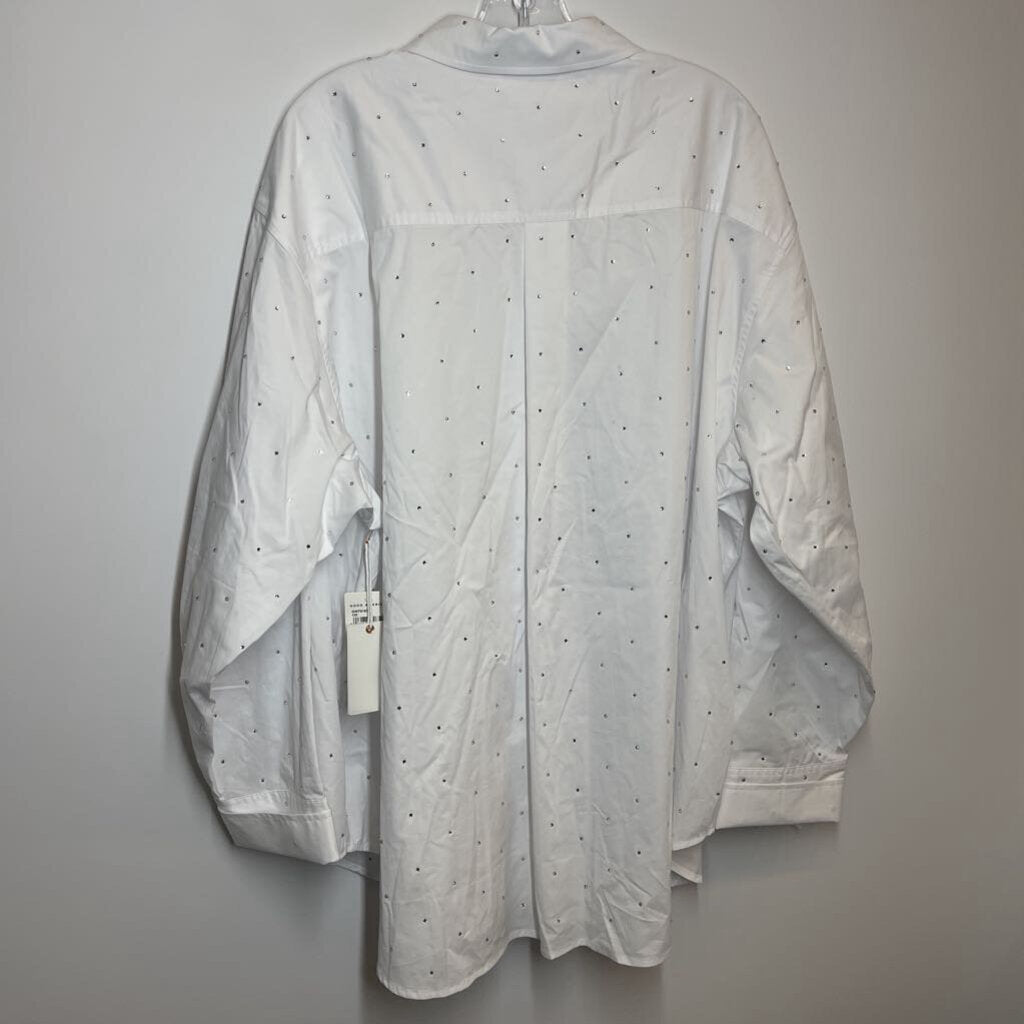 Good American Designer Long Sleeve XL 7/8 White