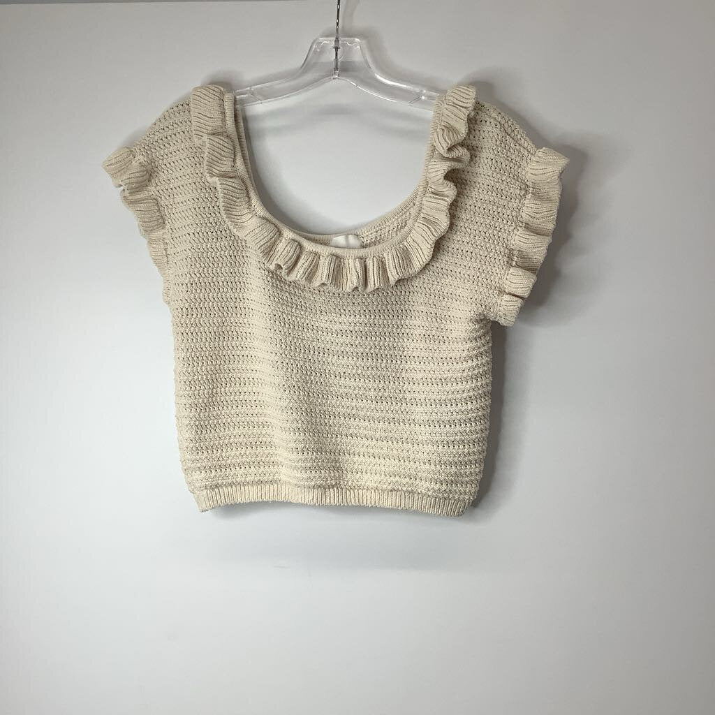 H&M Shirt L Cream Knit