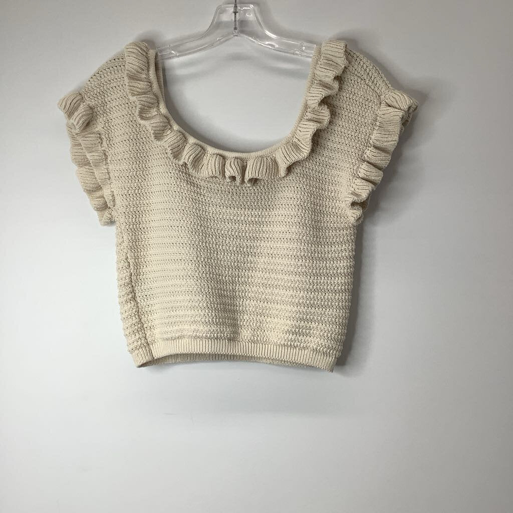 H&M Shirt L Cream Knit