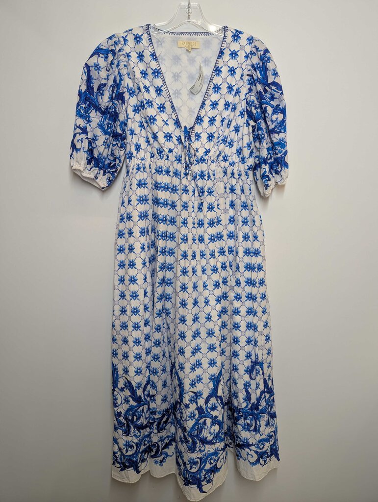 Dress M Blue/White