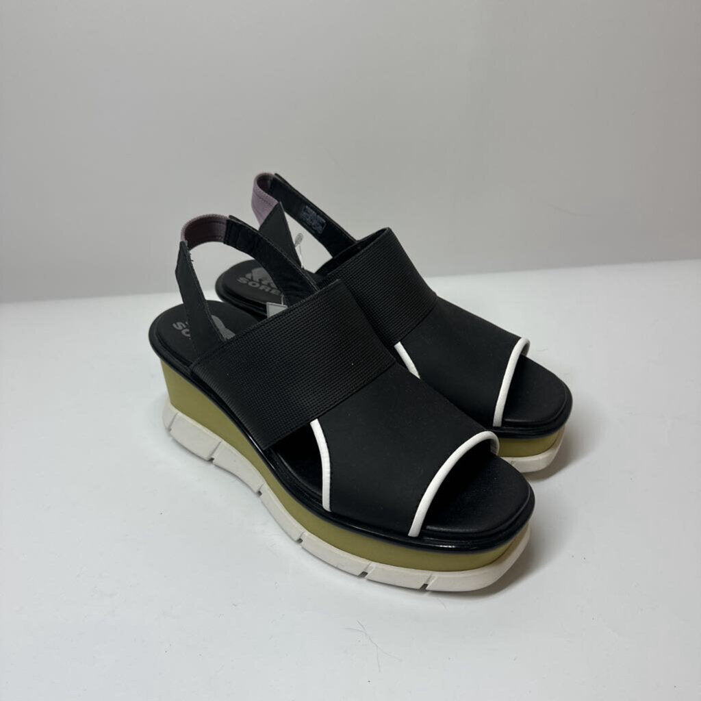 Sorel Sandals 7.5 Green/Black/Purple
