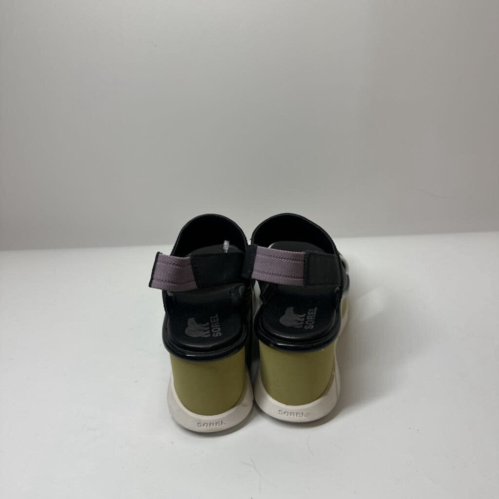 Sorel Sandals 7.5 Green/Black/Purple