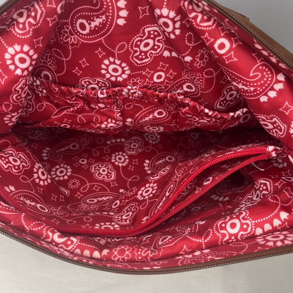 Purses Carry on Tote Denim/Brown